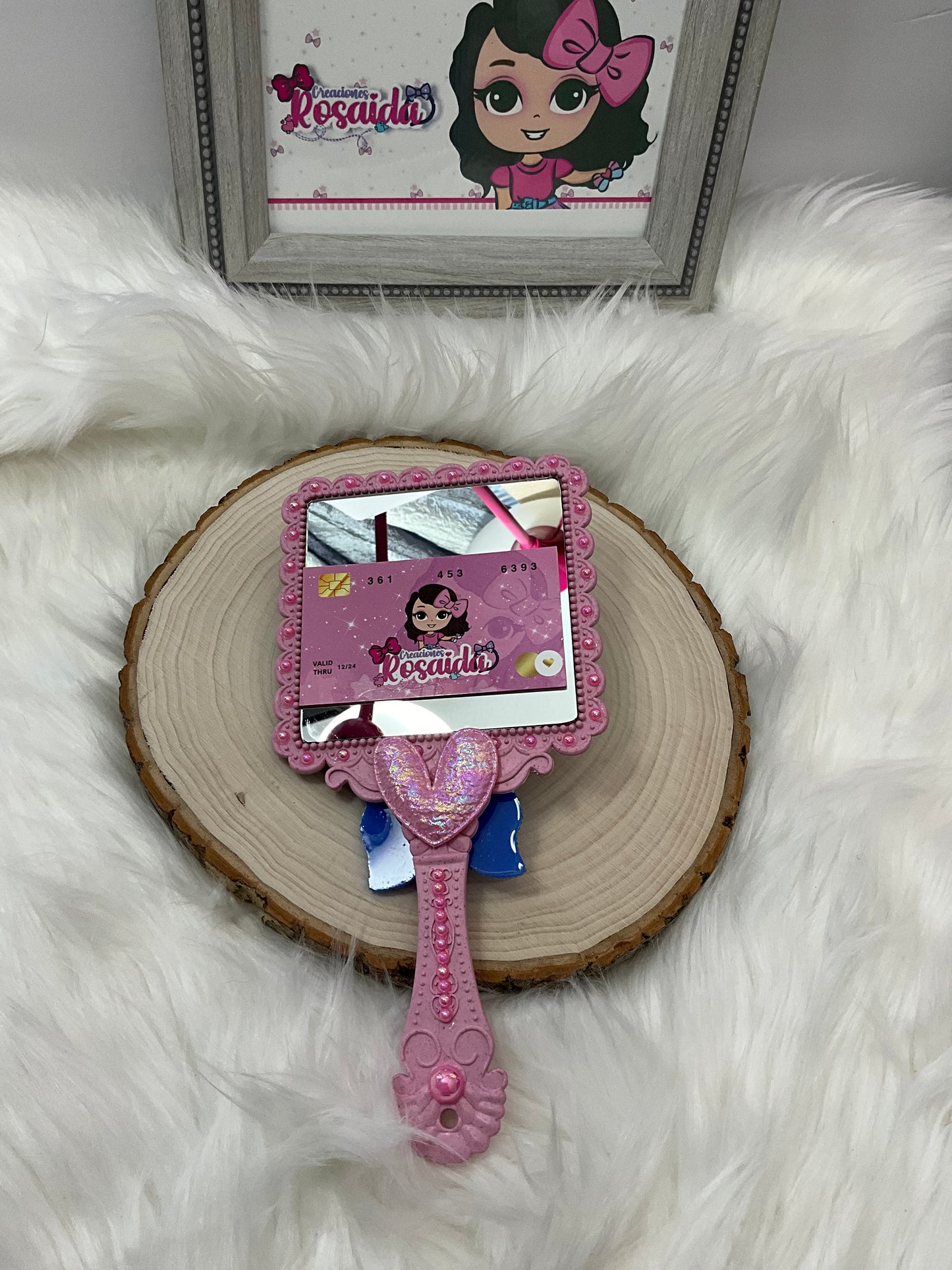Espejo Muñequita Rosa