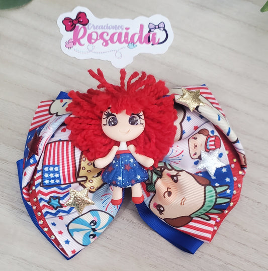 Muñequita Celebración cabello Rojo