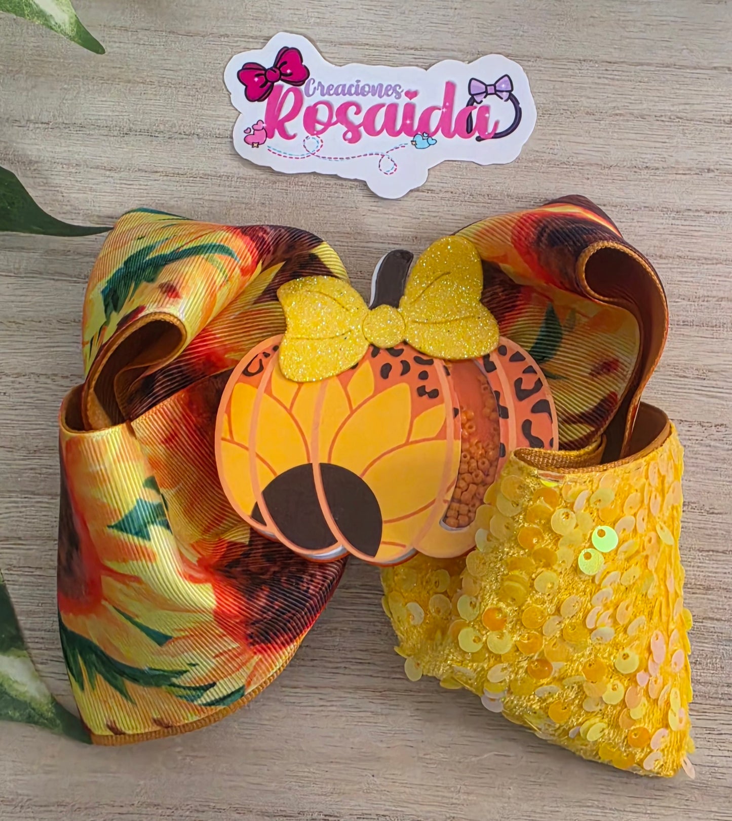 Calabaza Girasol Lentejuelas