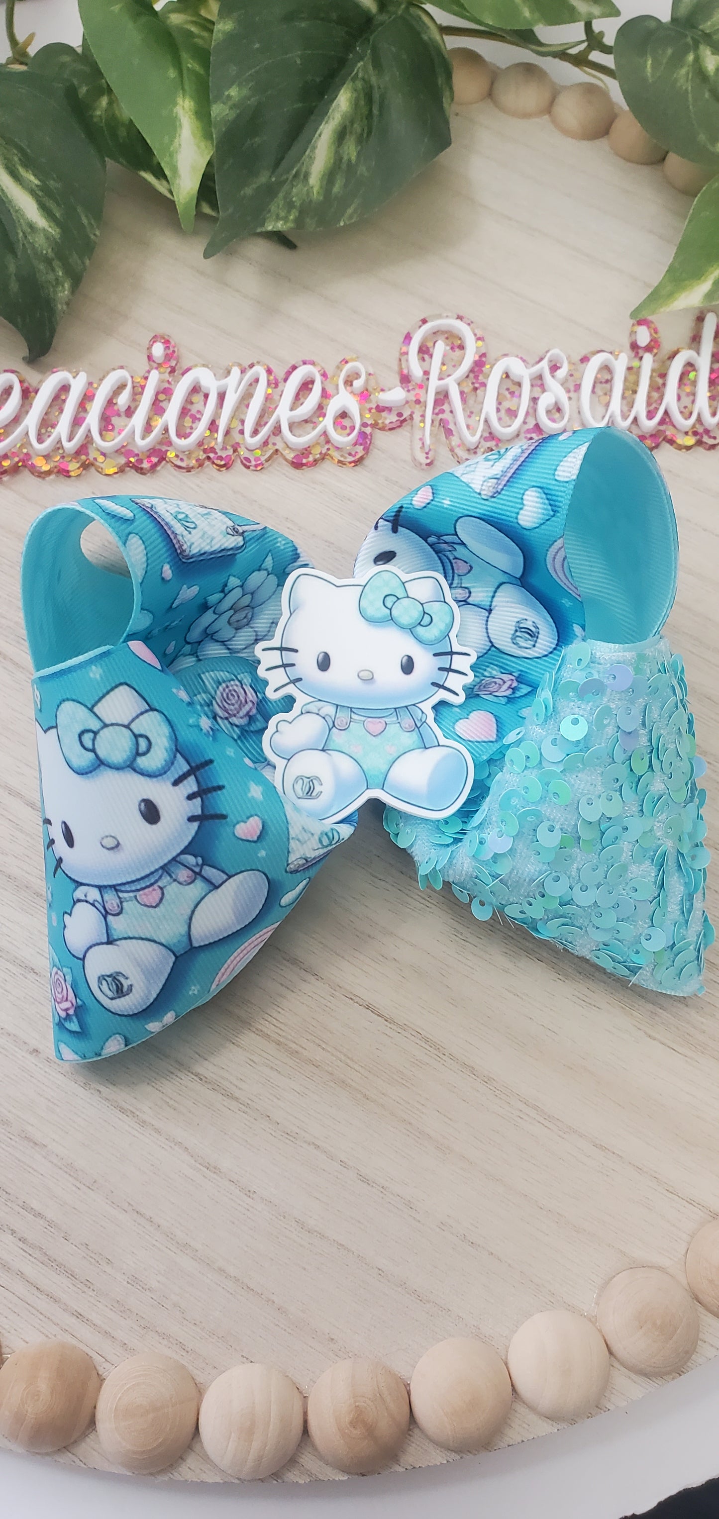 Gatita Azul con lentejuela