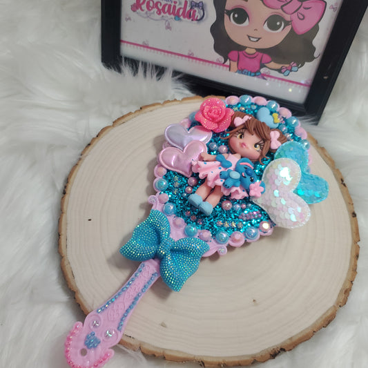 Espejo Muñequito Azul