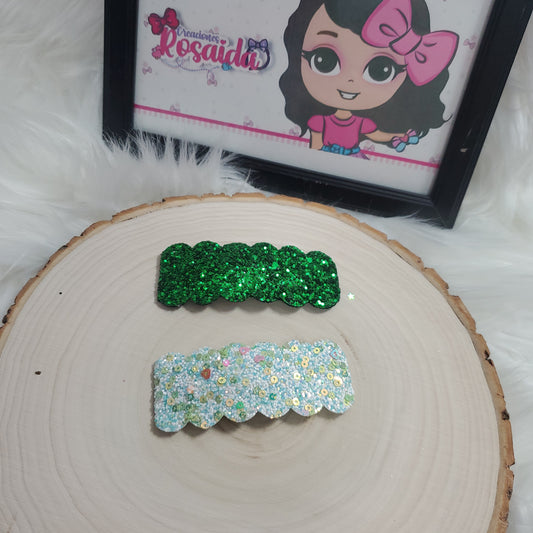 Set Hair clip verde