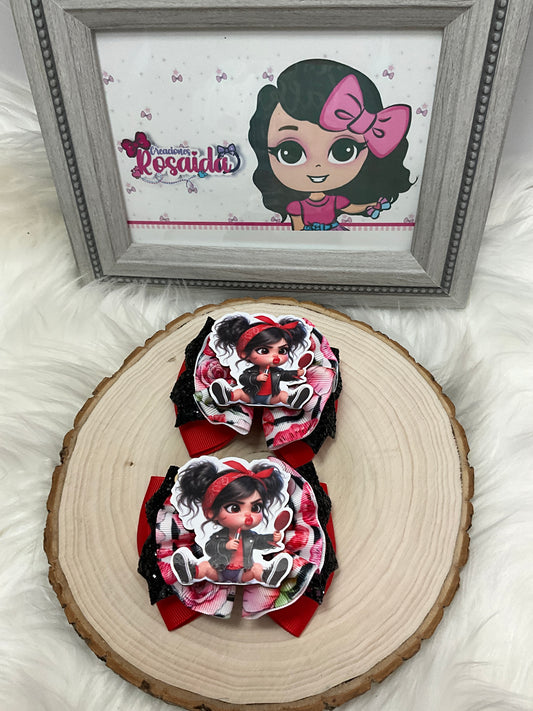 Parecitos labios con negro