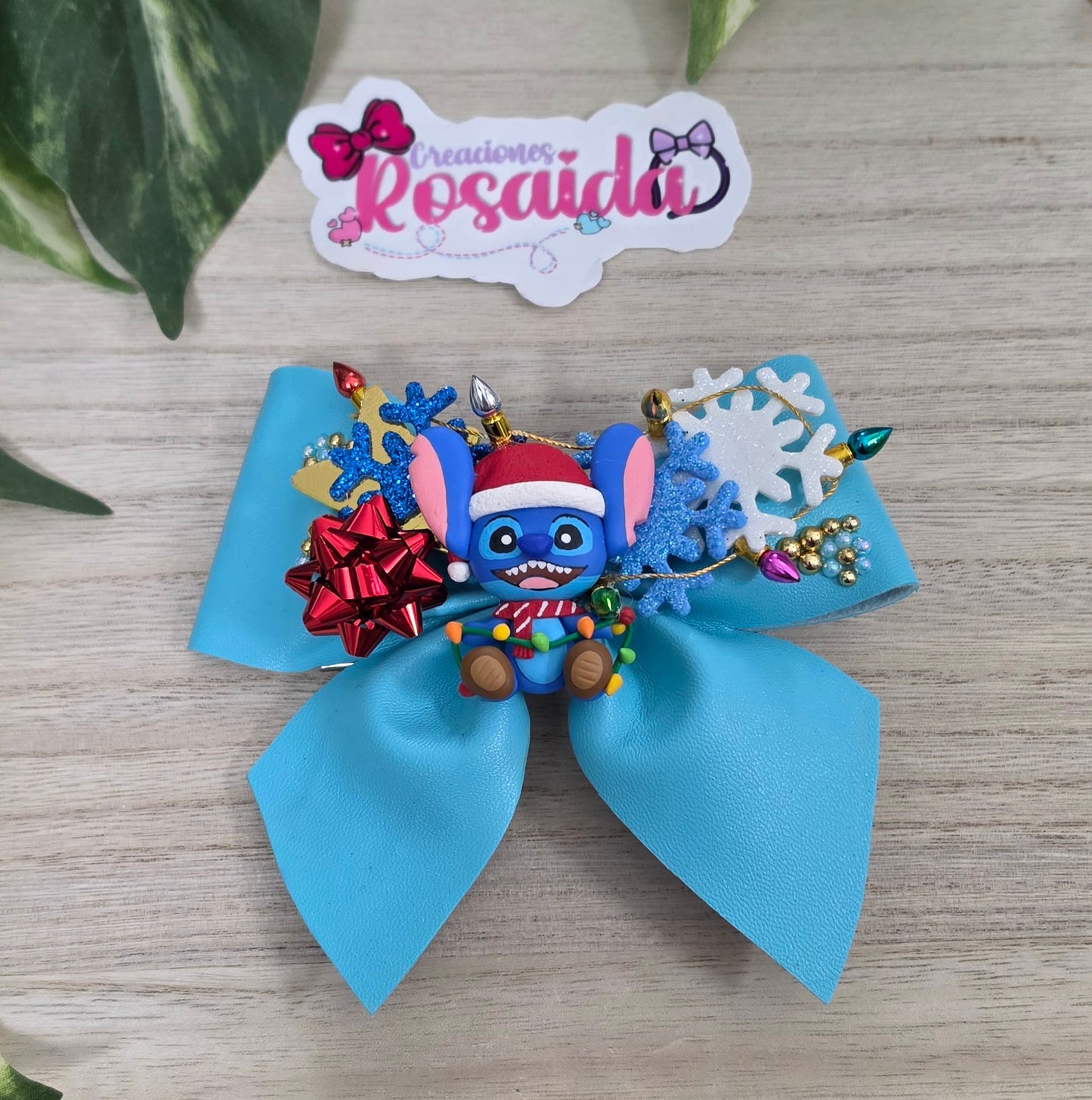 Moñito Navideño Azul