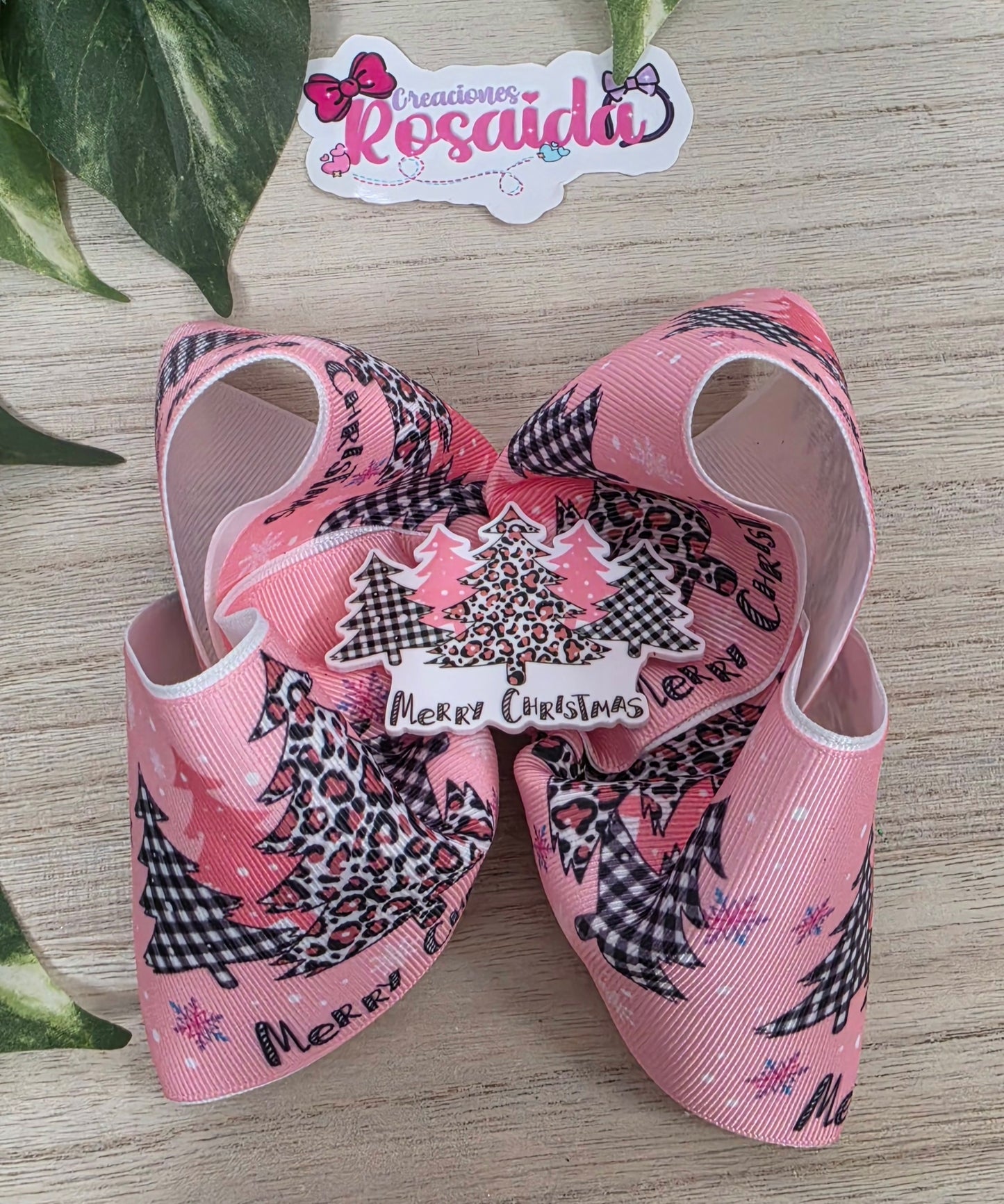 Merry Christmas Pink & Black