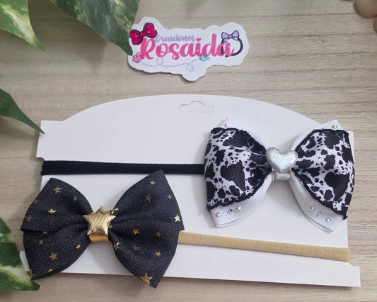 Set Banditas Estrellas y Animal Print
