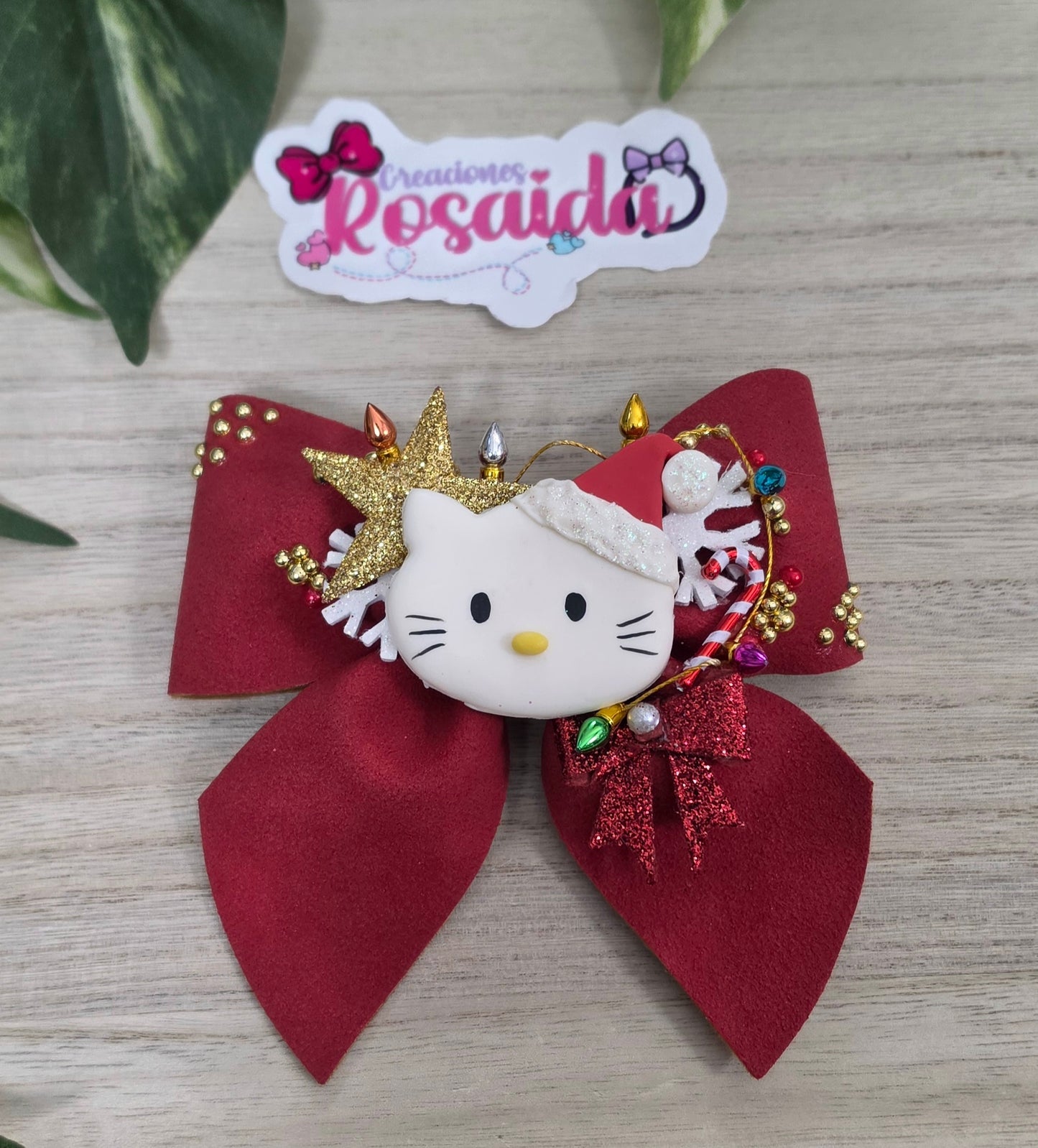 Moño Gatita Navidad
