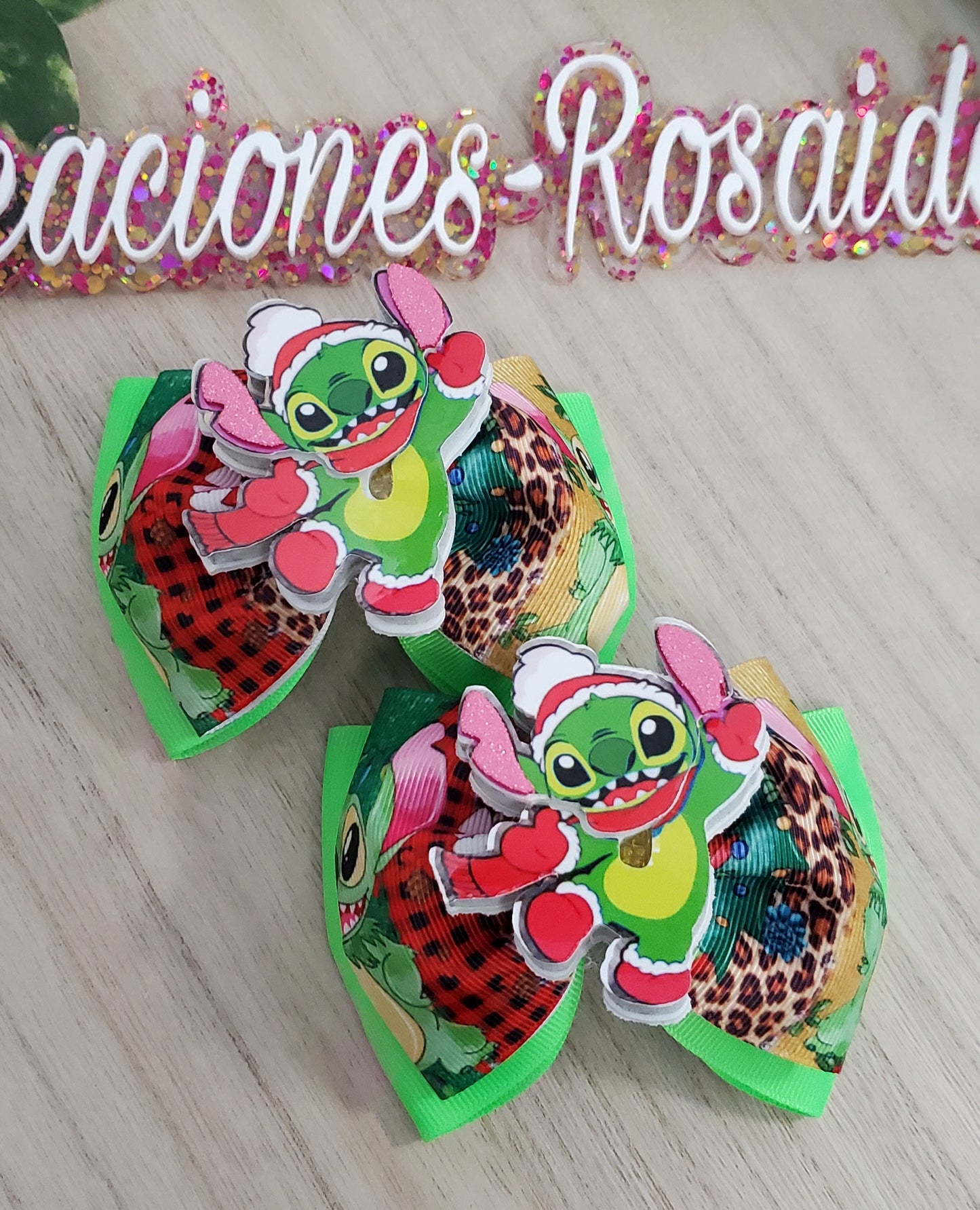 Paresitos verde Navidad