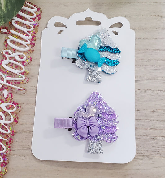Hair clips Navideños sets