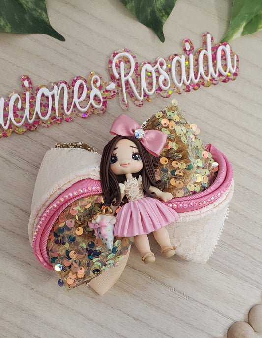 Hermosa Muñequita Vestido Rosa