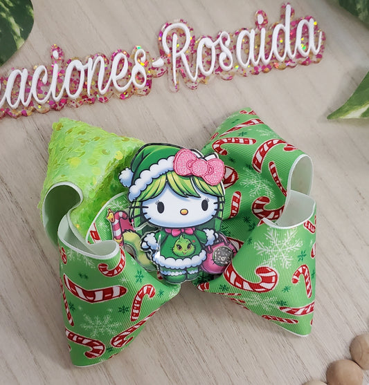 Gatita verde con Lentejuela