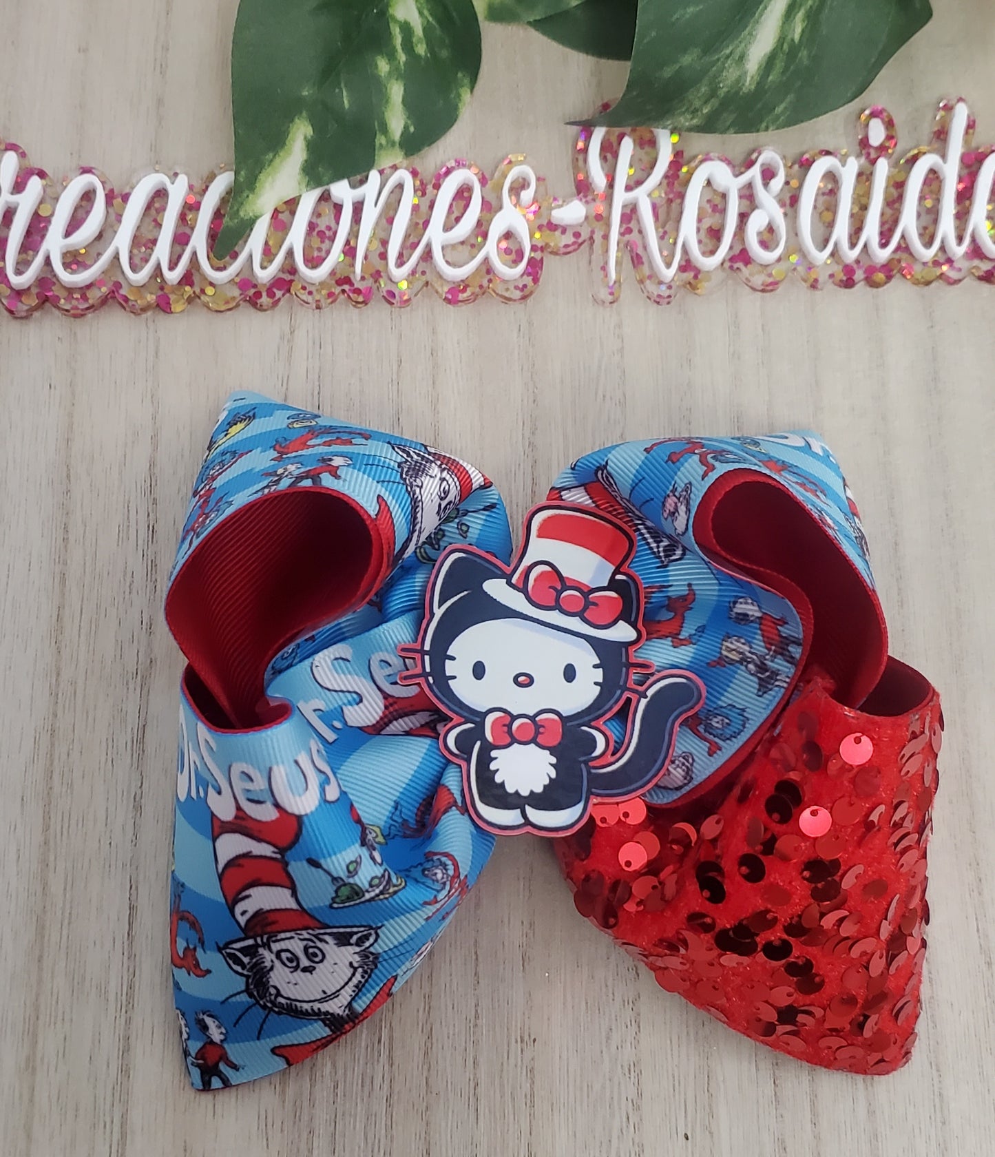 Gatita con sombrero lentejuela