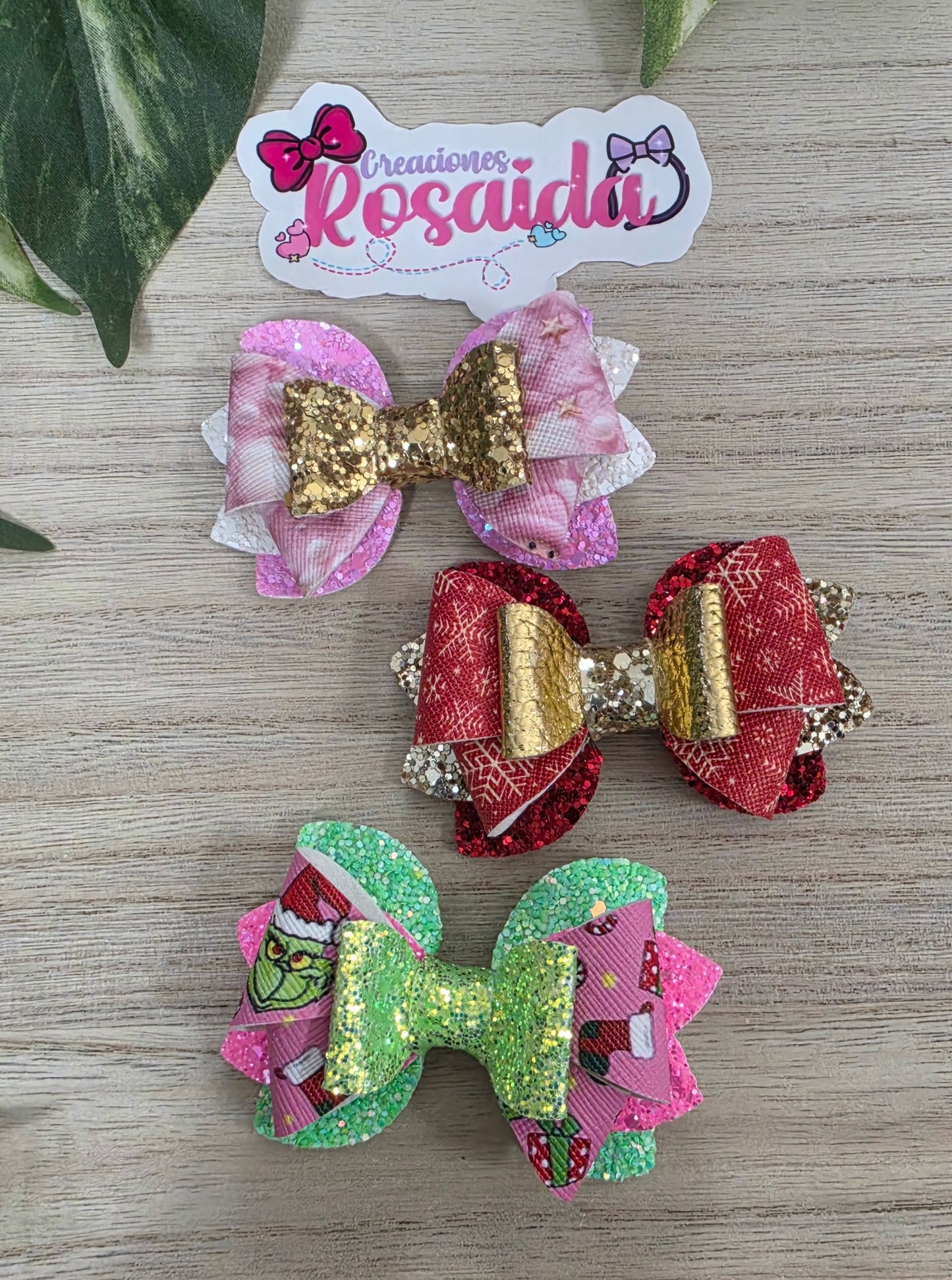 Set Moñitos Mini Navideños